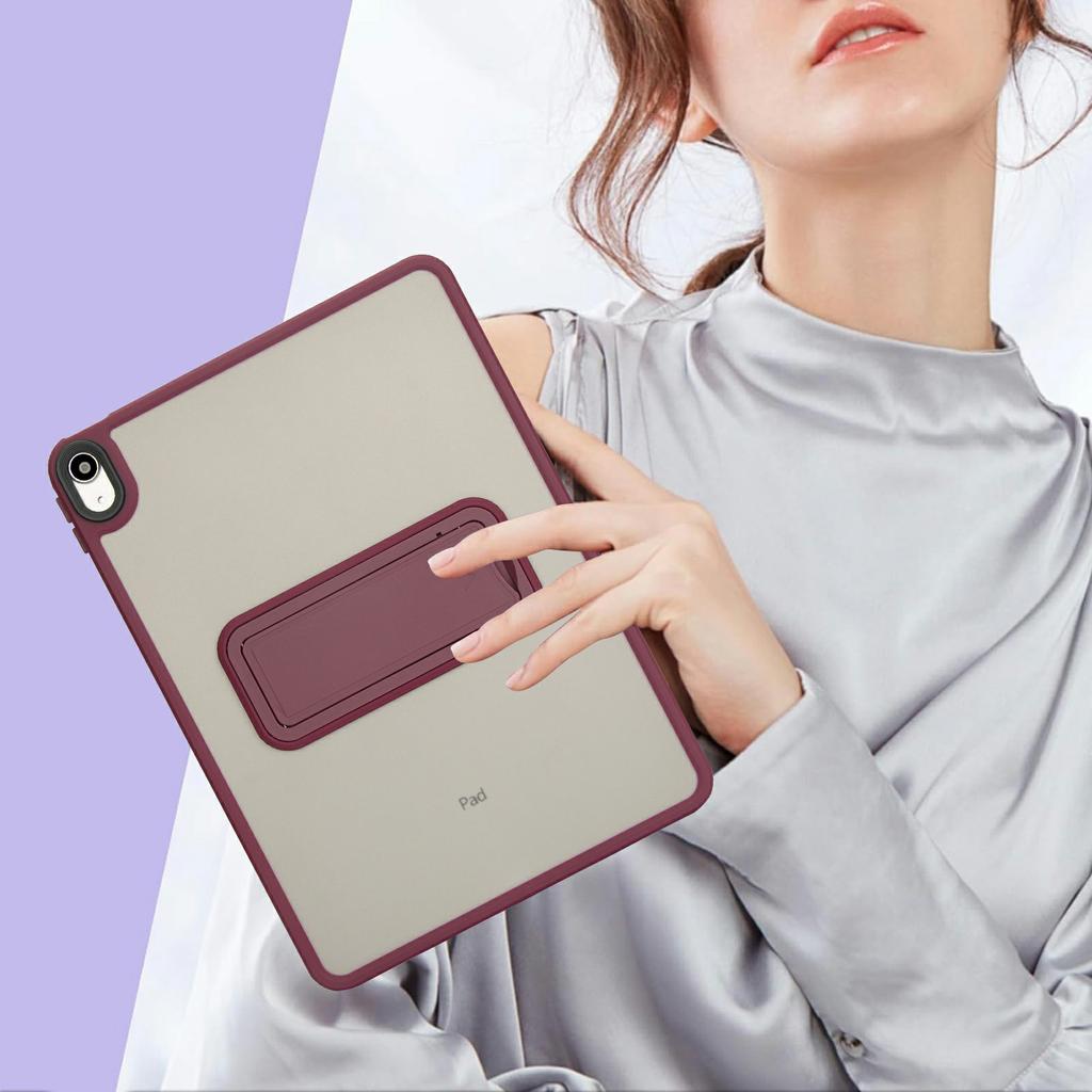 Für iPad (2025)/10.9 (2022) Hülle mit Ständer TPU+PC Hautgefühl Tablet-Hülle