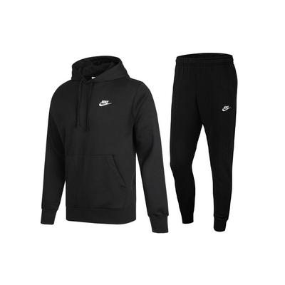 Nike Φούτερ με Κουκούλα και Ελαστική Μανσέτα Παντελόνι Jogger Casual Αθλητικό Σετ Ανδρικό Ρούχα Ενεργού Βίου Μαύρο BV2655-010+BV2680-010