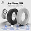 3D Printer Parts Star Shaped PTFE Tube 4mm OD Low-Resistance High Temperature Resistance PTFE Tube for Voron Elegoo Lab A1 AMS
