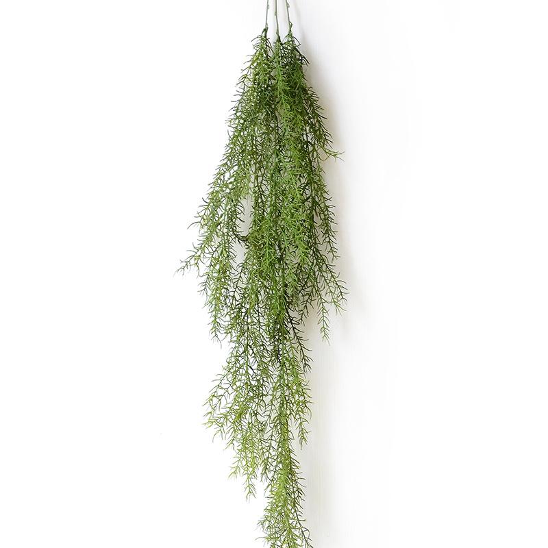 

105cm Green Pine Needle Wall Hanging Indoor Simulation Plant Canadian Pine Needle Home Decoration Fake Flower Wedding Plant 105cm 1pc