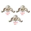 4 Carved Application Frame Wood Carvings Unsumed Figure Corner of Wooden Figures Decorative Strips