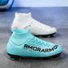 Fußballschuhe 31-48 Unisex Fußballschuhe Hohe Qualität Große Größe Leder Hochelastische Sockenöffnung Kunstrasen Stollen Fußball Trainingsschuhe
