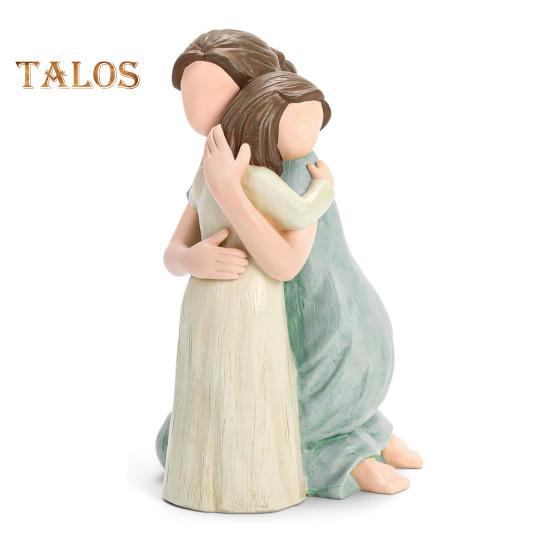 

Статуэтка матери и дочери из смолы, обнимающая статую матери и дочери, подарок на день рождения ко Дню матери для декора спальни и гостиной разноцветный