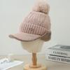 Fleece Warm Cap Ladies Fleece Ear Protector Wool Cap Winter Cycling Windproof Knitted Cap