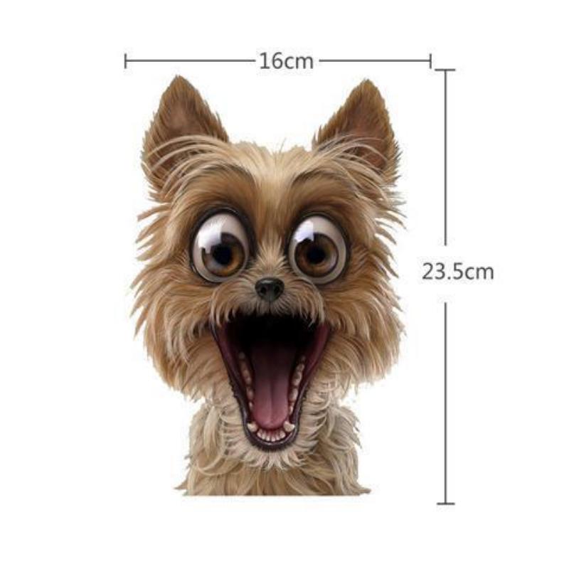 3D General Motors Decorative Stickers Cute Kitty Dog Car Stickers Body Scratch Shielding Decorative Stickers Creative and Realistic