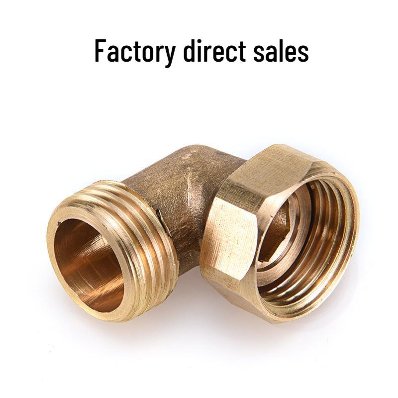 Copper Shower Screen Connector: Internal/External Thread Elbow for 1/2 Faucet Water Pipe Accessories Copper