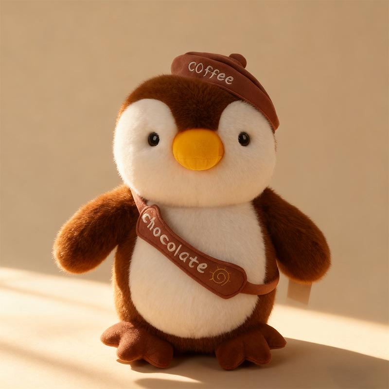 Penguin Hooded Plush Toy - Cute Small Penguin Doll 23cm (0.18kg)
