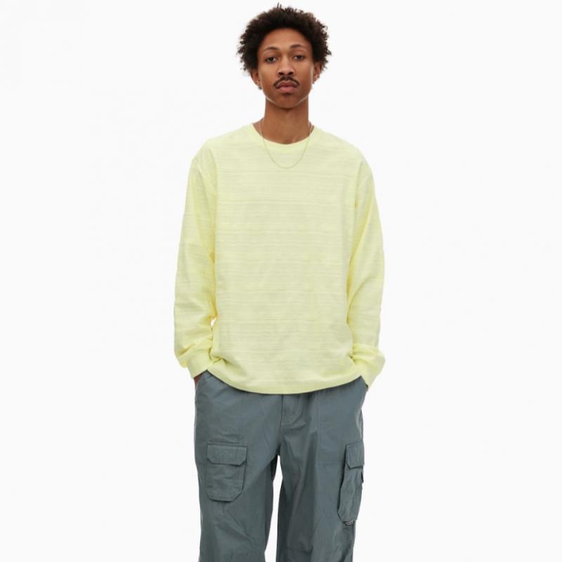 ThiSiSneverthat Star Jacquard L S Tee paLe yeLLow