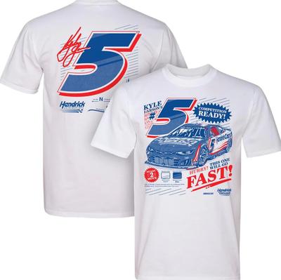 Kyle Larson #5 Hendrickcars.C<wbr>om Zeitungsweißes T-Shirt Unisex T-Shirt