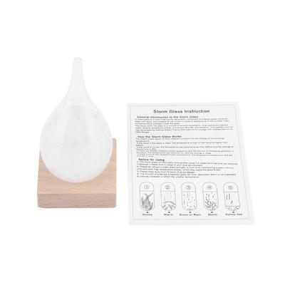 Storm Glass Creatieve druppelvormige Storm Glass Bottle Desktop Weerstation Weervoorspeller
