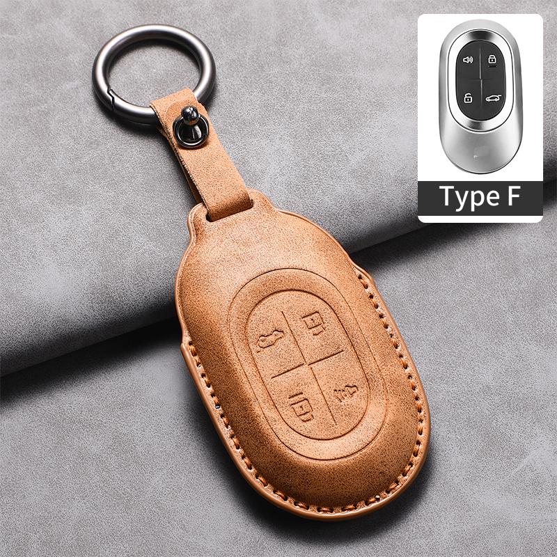 Leather Car Remote Key Case Cover For Jetour Shanhai L7 Pro MAX ULTRA Soueast S08 DM Car Protector Fob Keychain Accessories