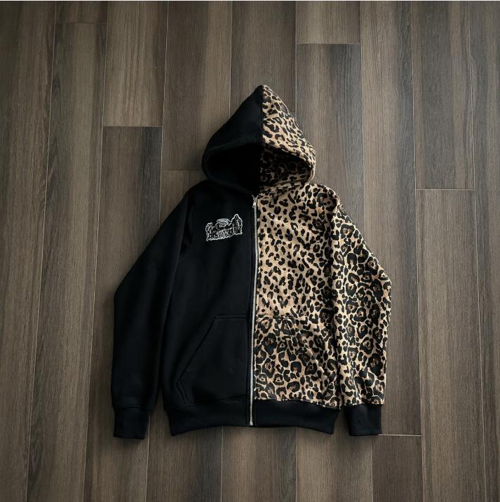 Long-sleeve pullover zipper print y2k loose sweatshirt jacket, vintage hoodie, trendy street style, unavailable on high streets