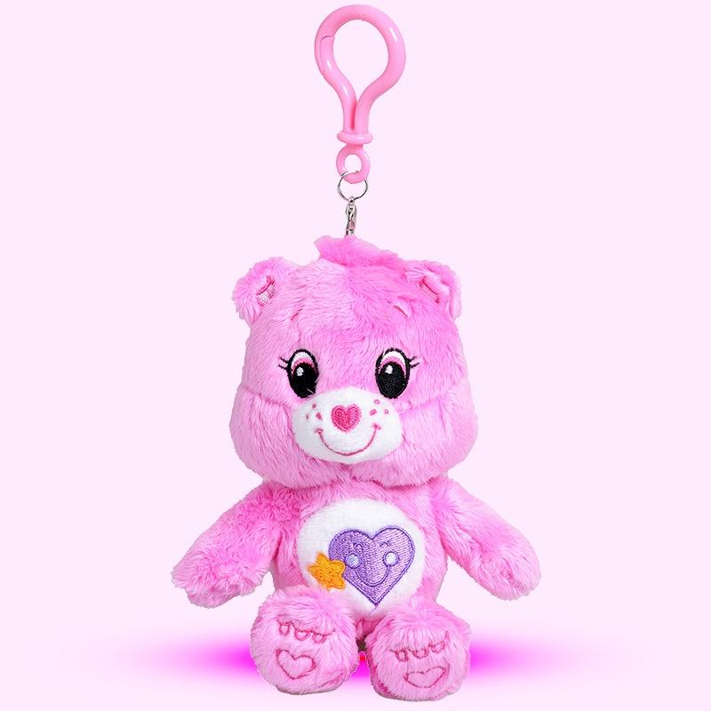 17cm Care Bears Pendant Plush Anime Kawaii Plushie KeyChain Bag Decoration Doll Girls Boys Backpack Plush Keyrings