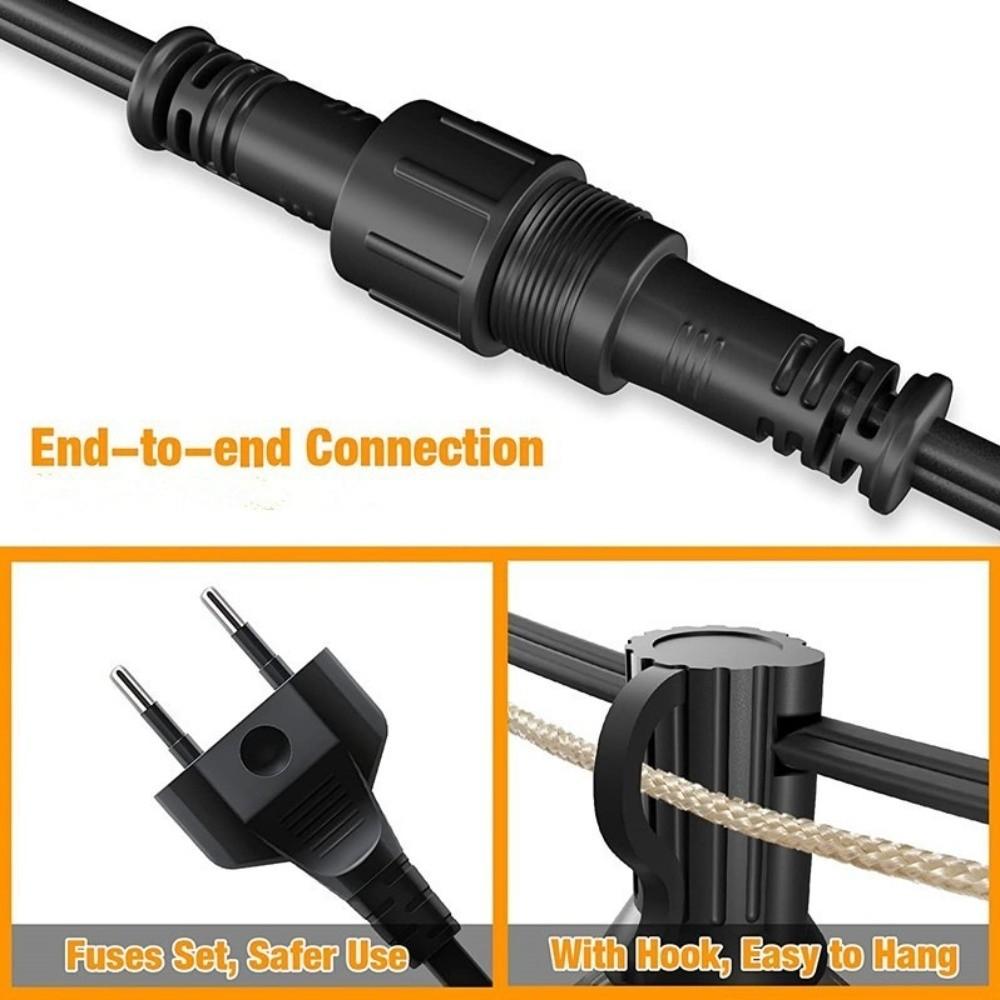 Waterproof Outdoor String Light 10/20 Bulbs LED Bulbs Lights Garland Light Fairy Lights  Wedding