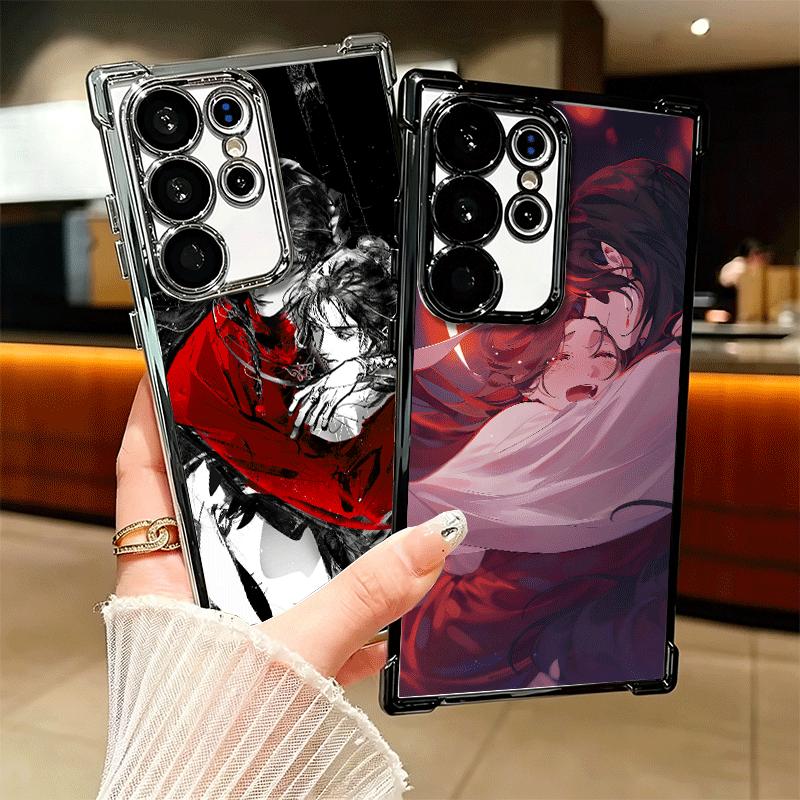 Heaven Official's Blessing Anime Plating Phone Case For Samsung Galaxy S24 S25 FE S26 Edge S23 Ultra S22 S21 Plus S20 Anti-Fall