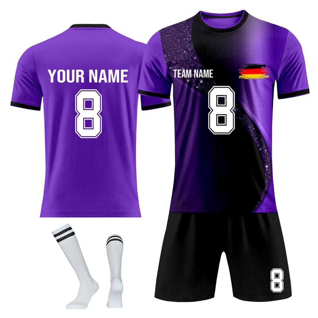 Personalised Shirts Kit Mens Girls With Name Number Custom Football Jerseys For Boys Training Suit