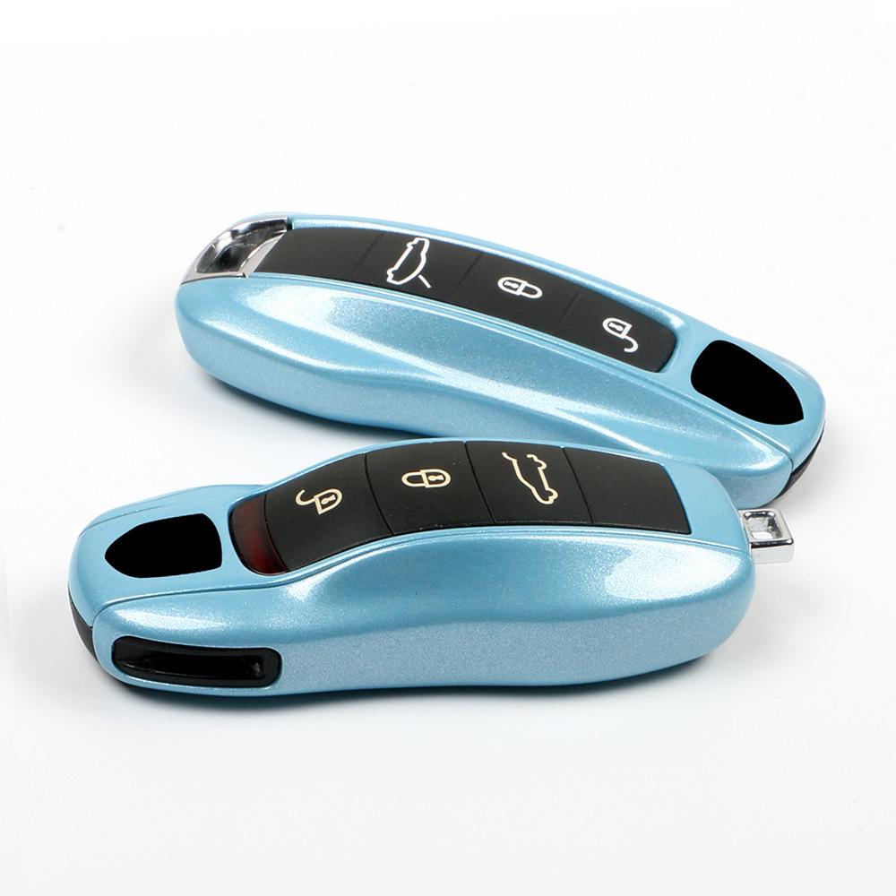 Carcasă de schimb Albastru Cristal de Gheață pentru Porsche: Potrivit pentru cheile auto Taycan, Cayenne, 911, Panamera, Macan, 718