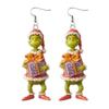 1 Pair Cute Cartoon Earrings Gift For Women Girl Birthday/Valentine's Day/Anniversary