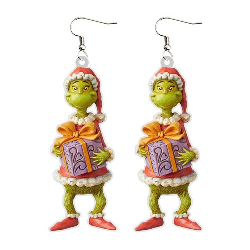 1 Pair Cute Cartoon Earrings Gift For Women Girl Birthday/Valentine's Day/Anniversary