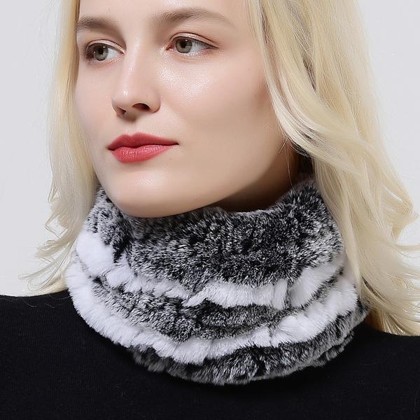 

Вязаная повязка на голову женская из натурального меха кролика рекс, повязки для волос, зимний теплый модный женский головной убор One Size