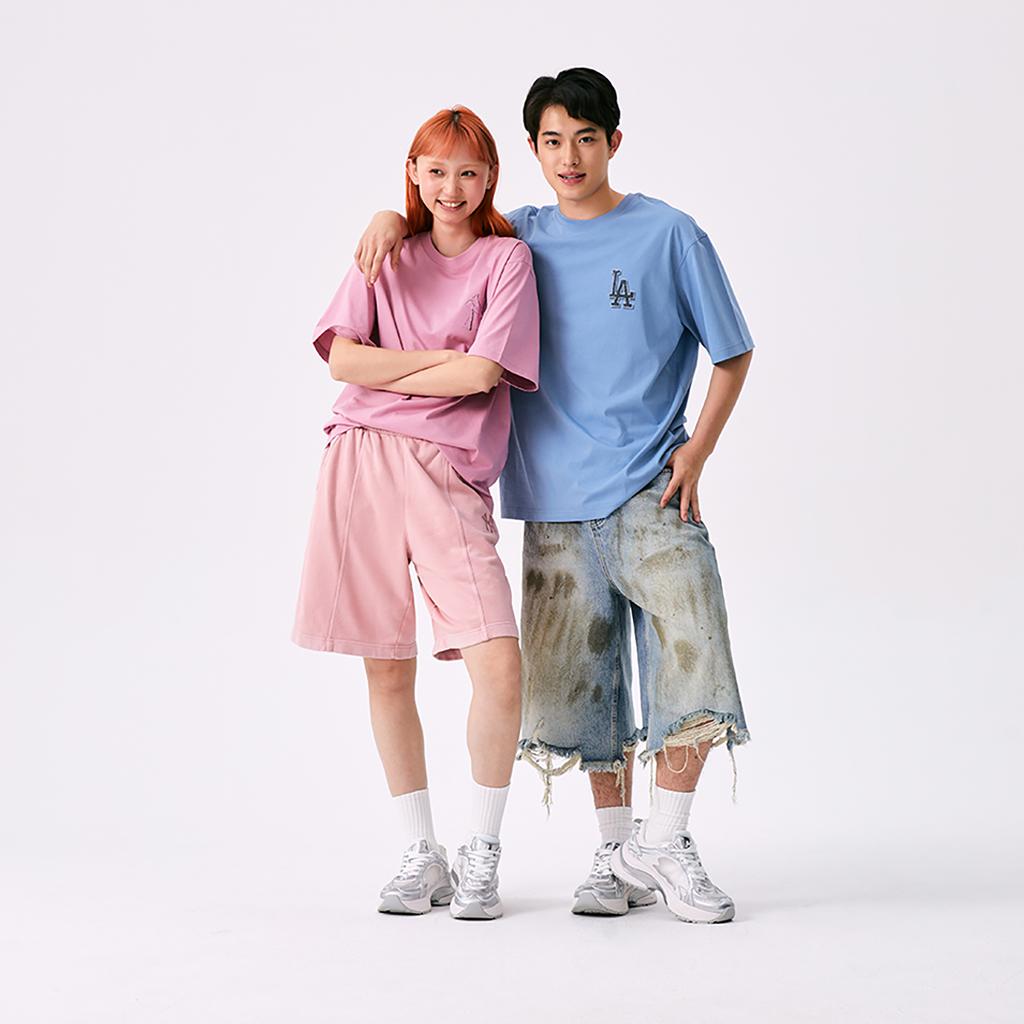 New MLB New York Yankees Basic Collection SS25 Casual Shorts Unisex Pink 3ASPB2053-50PCL