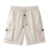 Men's Ice Silk Casual Shorts – Trendy Summer Five-Point Workwear, Plus Size, Straight-Leg, Mid-Length Beach Sports Shorts