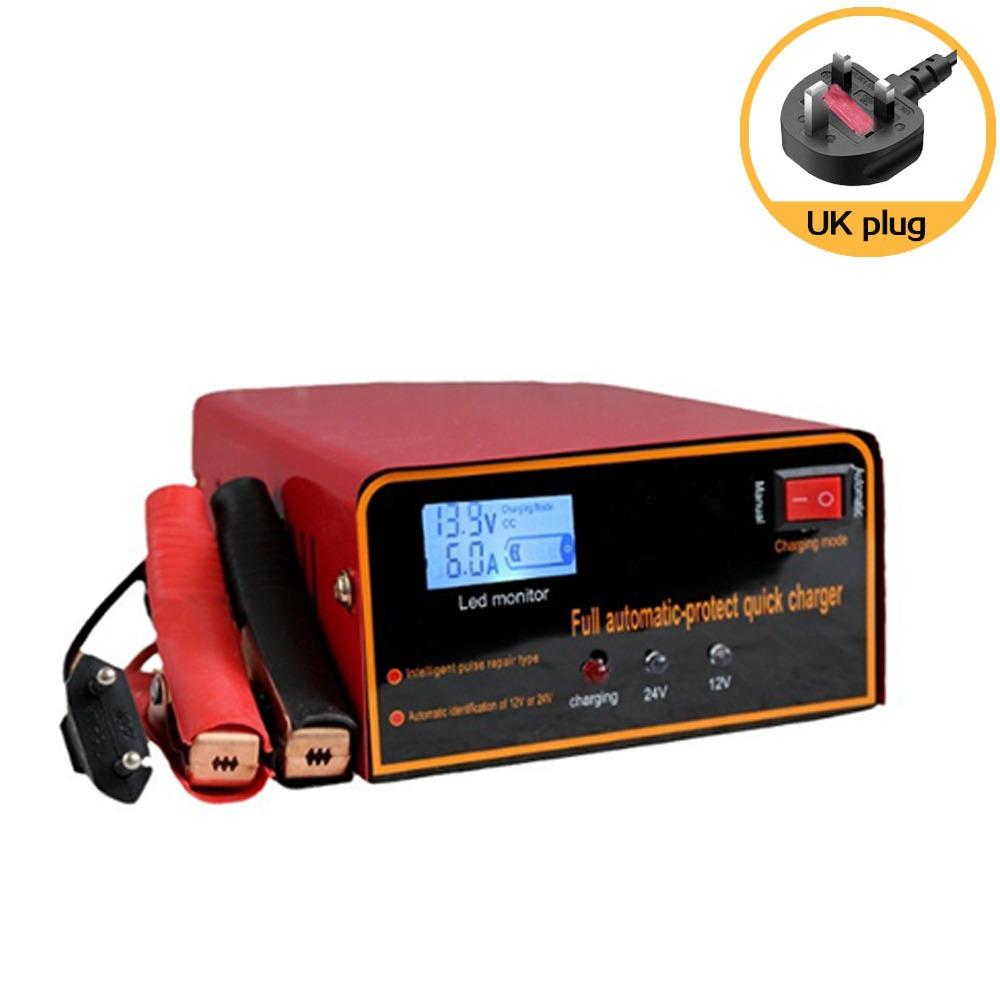 

Обнаружение батареи Автомобильный Мотоциклетный Зарядное устройство Автоматическое Импульсное Восстановление Свинцово-кислотных Аккумуляторов Автоаксессуары UK Plug