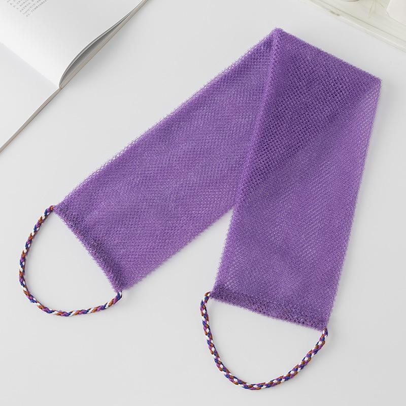 Badetuch für Erwachsene, extra lang, zum Entfernen abgestorbener Haut, lebendige Farbe, nützlicher, längerer Körperpeeling-Waschlappen für zu Hause