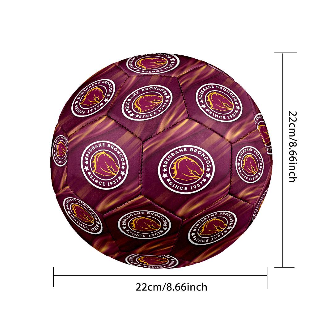 Brisbane Broncos Size 5 Sports Training Ball Shock Absorbing Durable Ball For Match Daily Practice Outdoor Activities