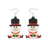 1Pair Christmas Tree Christmas Earring Handmade Sew Xmas  Eardrop Santa Claus  Earrings  Women
