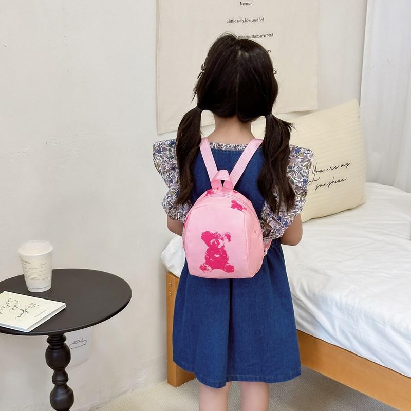 Kindergarten Middle And Small Class Students Schoolbag Cartoon Cute Bear Boys And Girls Backpack Children'S Backpack