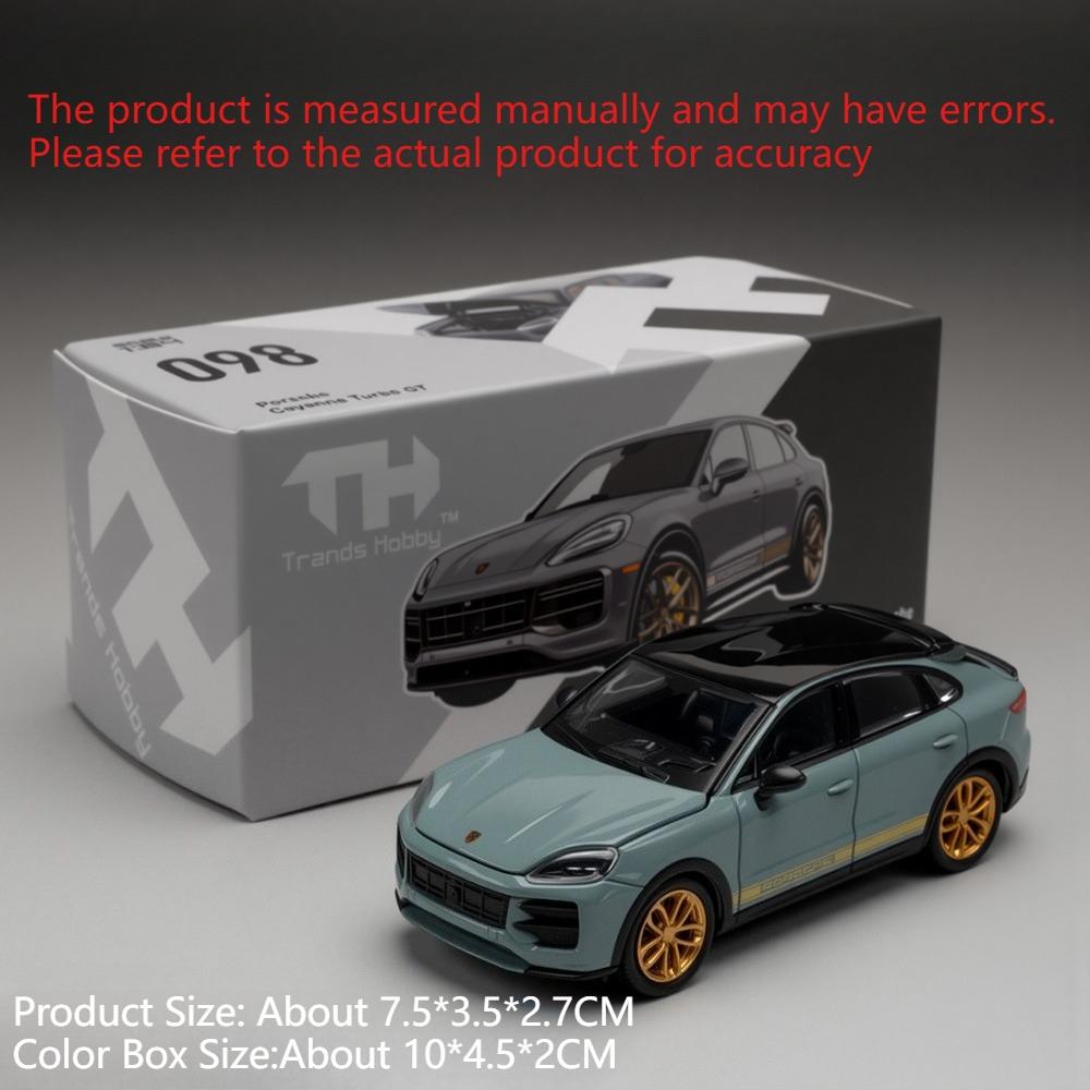 1:64 Series Cayenne Turbo GT SUV Model Toy Car Alloy Body Strong Durable Doors Opened Off-road Vehicle Models Collection Gifts
