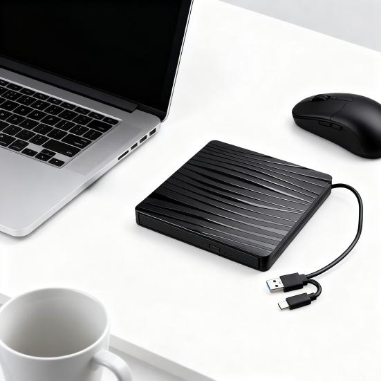 Yousheng Laptop External DVD Drive Portable High Speed Read Write Type-C USB 3.0 DVD RW VCD Compact Disc Burner Writer Player Desktop PC Accessories
