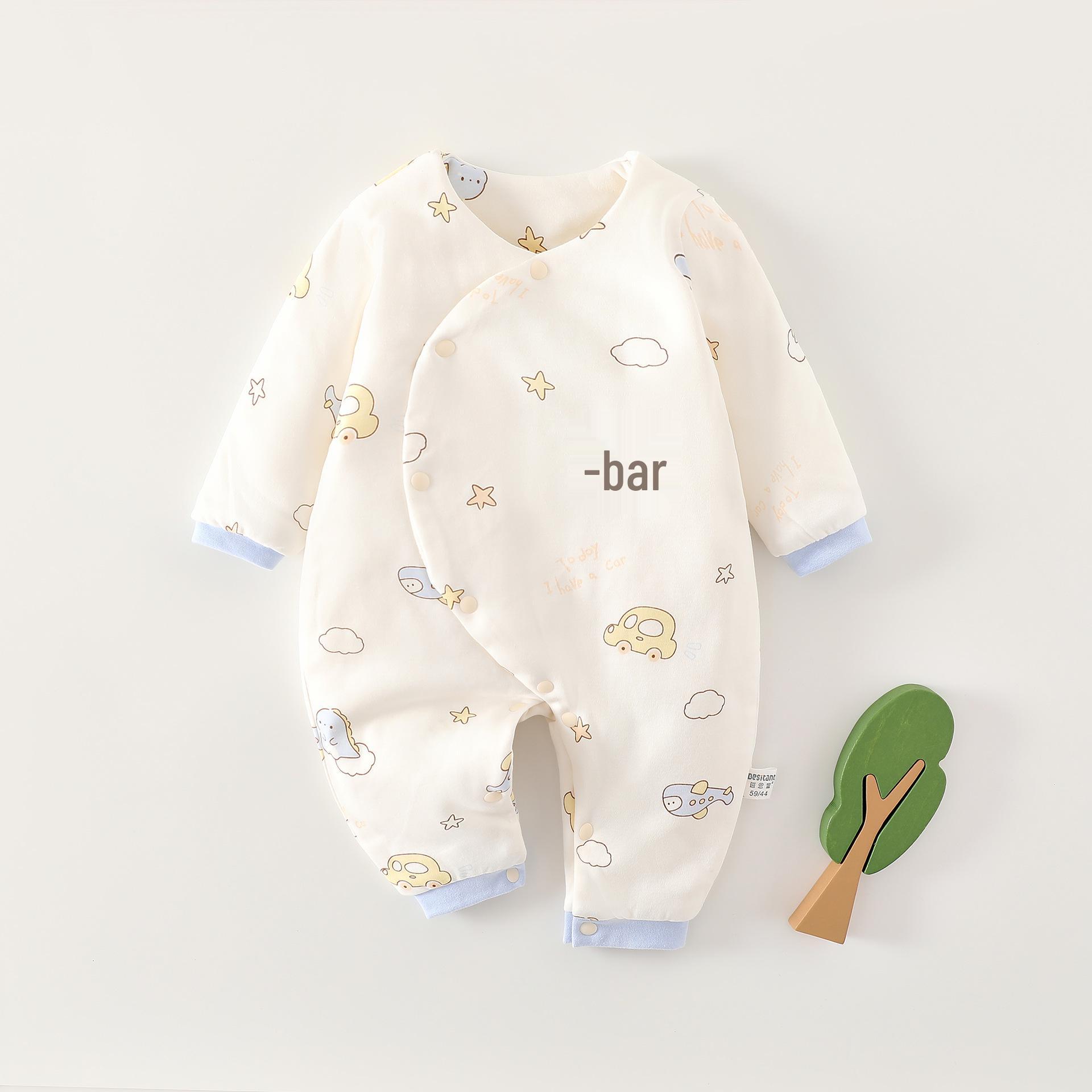 

Легкий хлопковый детский ромпер 40 г: Стеганая, Бескостная Пижама для Новорожденных - Идеально подходит для Весны, Осени и Зимы Size 59cm