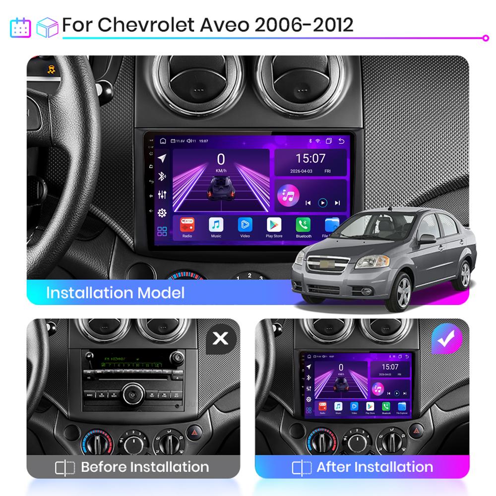 Android Car-Play Car Radio For Chevrolet Aveo 2006-2011 Multimedia Player Head Unit Stereo GPS Navigation BT WIFI,8 CORE ,2+32GB