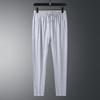 Spring and Autumn Men's Casual Sports Pants Thin Slim-fit Tie-Toe Straight Sweatpants