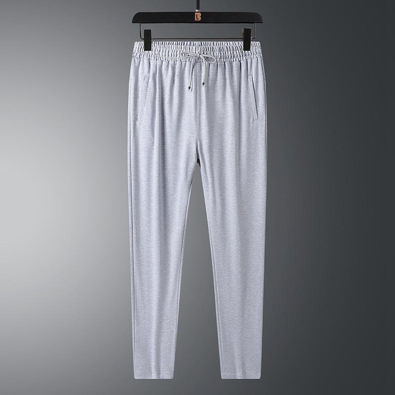 Spring and Autumn Men's Casual Sports Pants Thin Slim-fit Tie-Toe Straight Sweatpants