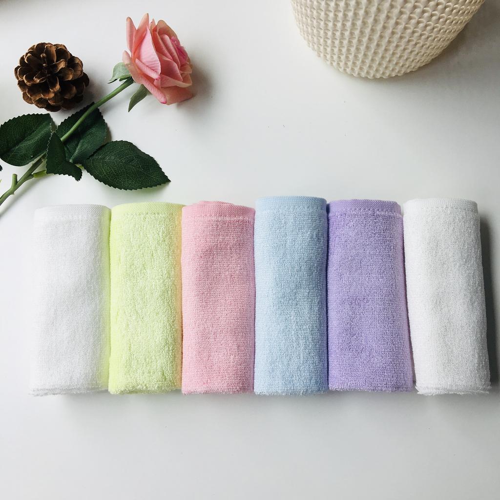 High Quality 6 Pack 100% Organic Bamboo Baby Face Washcloth Towel Set