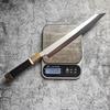 Coltello per Sashimi Lama a Filo Singolo Affilato Coltello da Chef per Affettare il Pesce Sushi Kiritsuke Coltelli da Cucina Giapponesi Manico in Ebano e Corno