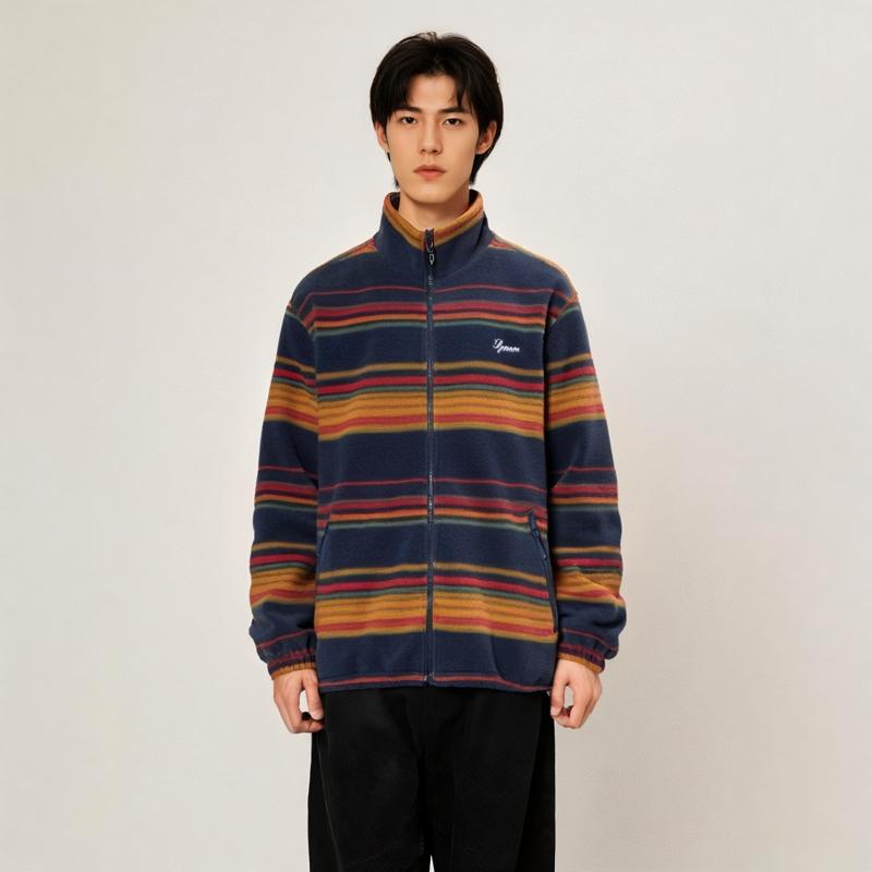 Supreme Stripe Zip Up Fleece Jacket SUP-FW24-138