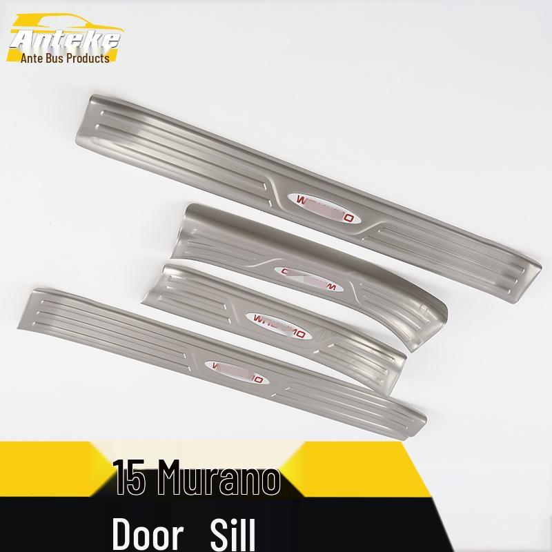 Stainless Steel Welcome Pedal Decorative Strips for 15 Murano Sill and Bumper