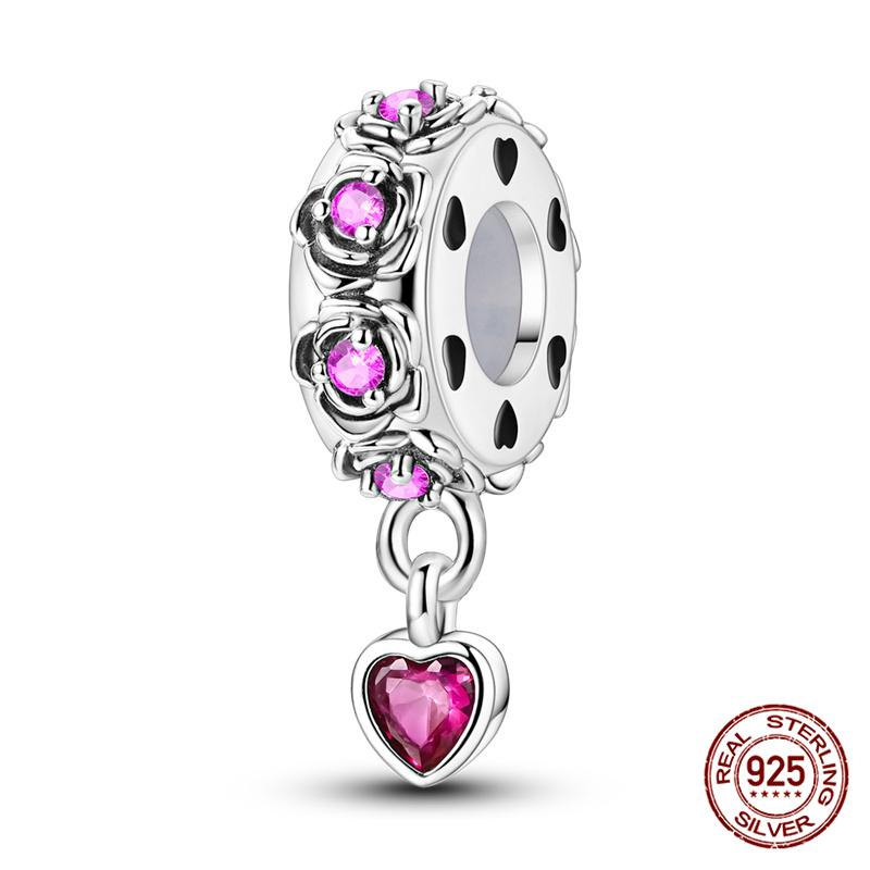 100% Copper Donut Sunflower Love Lock Charms Beaded Fit Originalbracelet Diy Jewelry Making Women Gift