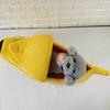 Bananen-Katzenbett, lustiges, süßes, gemütliches Katzenbett, warmes, langlebiges, tragbares Haustierkörbchen, Hundekissen, Katzenbedarf, mehrfarbig
