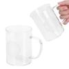 350ml Coffee Cup Transparent High Borosilicate Glass Mug with Handle for Milk Tea Beverage