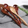 Retro Long Handle Wooden Spoon Tableware Kitchen Cooking Utensil Tools Soup Tea Spoon Catering Cooking Tool Coffee Soup Teaspoon