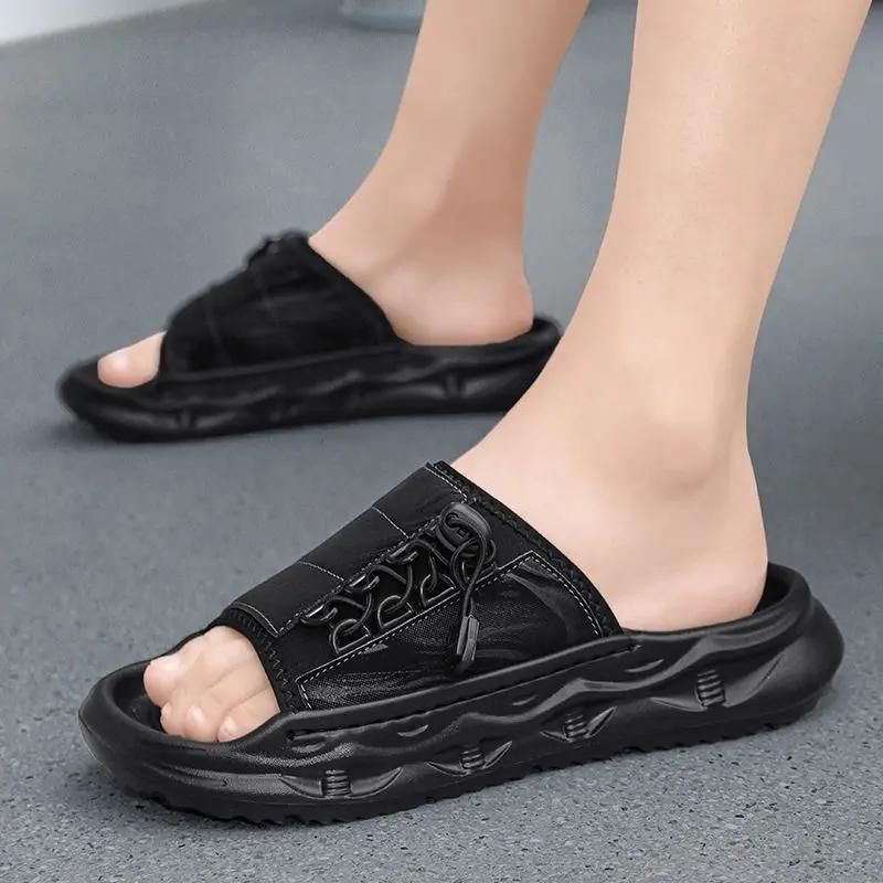 Fashion Slides Platform Beach Sabot Men's Shoe Soft Eva Male Slipper Original Cheap Shoes Liquidation High Quality Fashion Comfortable