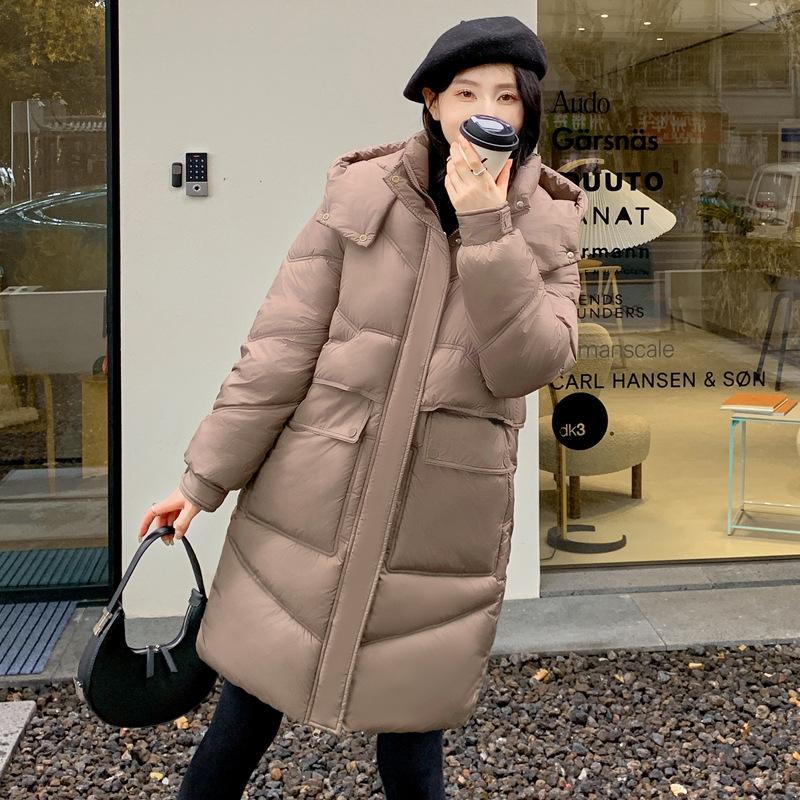 Down and Padded Jacket Women's 2025 New Korean Cotton Jacket Mid-length Padded Jacket Plus Size Loose Thickened Autumn and Winter Jacket