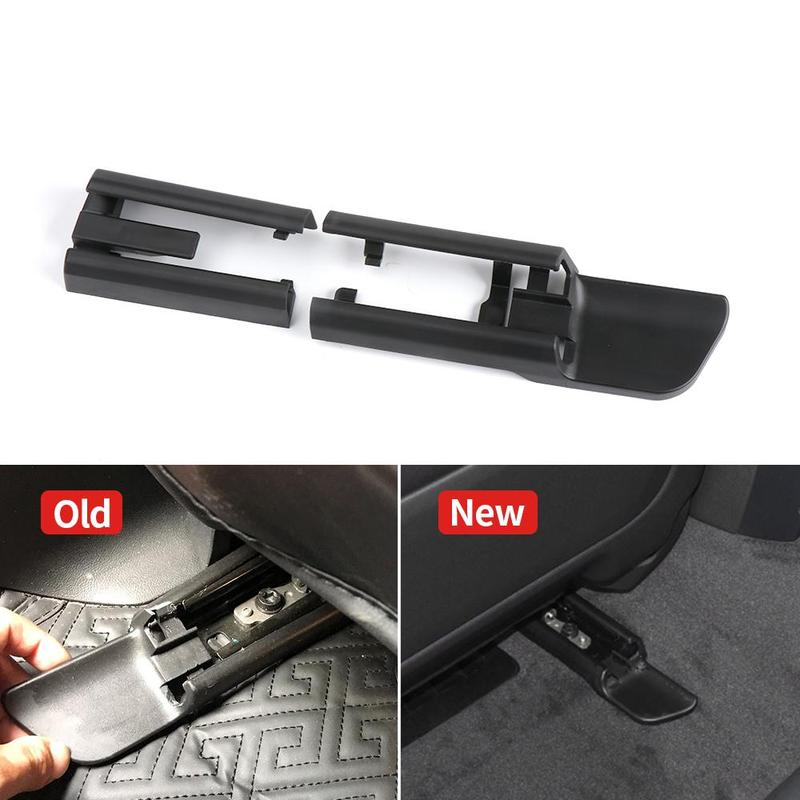 Black Plastic Car Seat Rail Trim Cover Sliding Track Bonnet Front Rear Left Right For BMW G30 G11 G12 F15 F16 5 7 Series X5X6