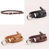 Leather Womens Belt With Pin Buckle For Casual Office Style