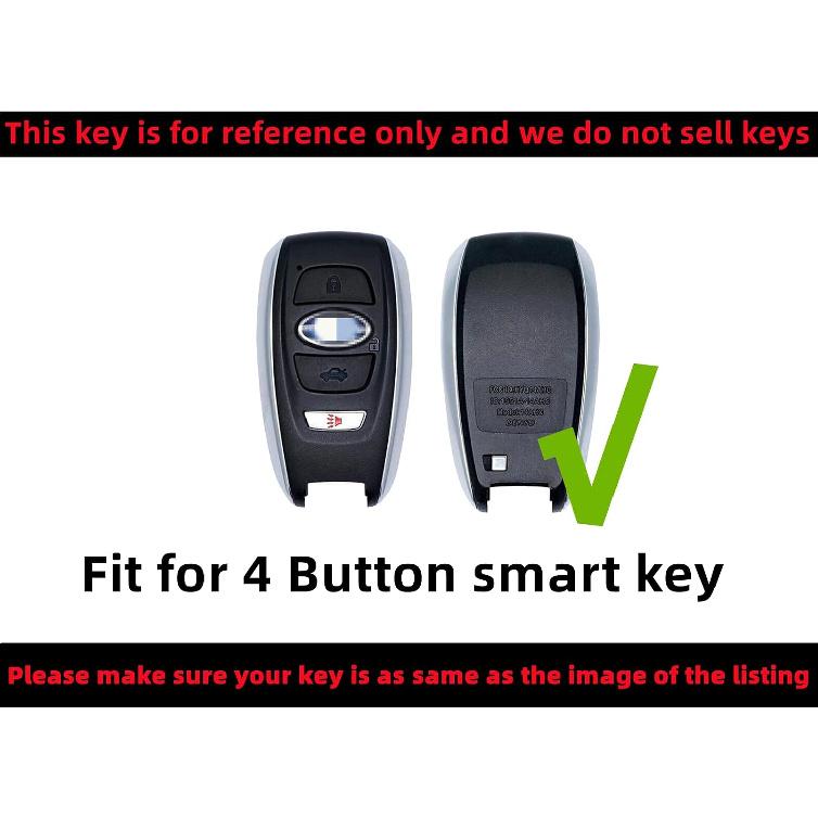 REPROTECTING Silicone Rubber Key Fob Cover Compatible with Subaru Ascent BRZ Crosstrek Forester Impreza Legacy Outback WRX WRX STI XV Crosstrek